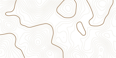 Light topographic topo contour map background, geographic grid map. white background. © MstMomena