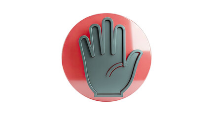 Obraz premium Stop Hand Icon