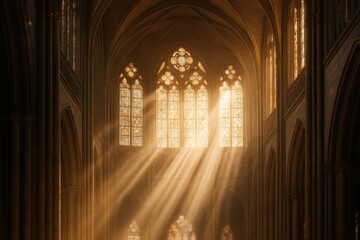 Sunlight through cathedral windows