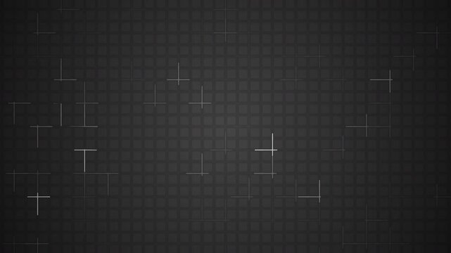 Abstract animated background featuring subtle glowing light lines traveling along a structured grid pattern over a dark deep space radial gradient.