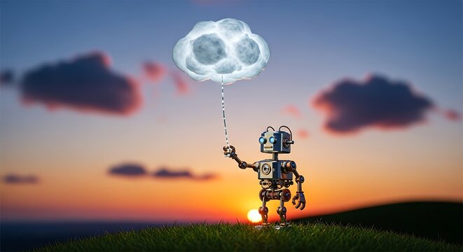 silhouette of a man with a kite