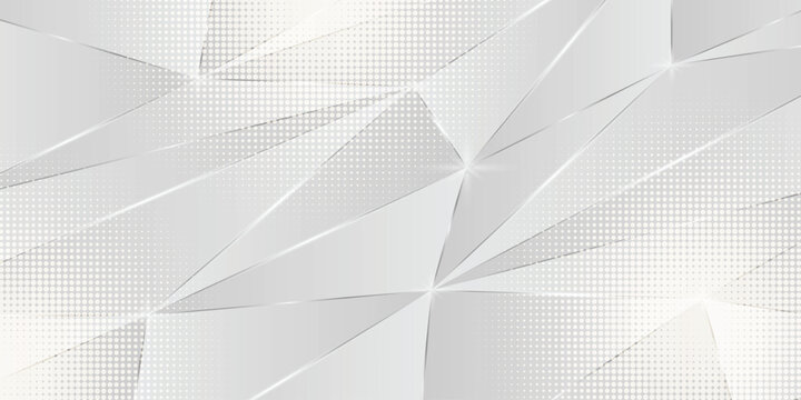 Minimal Abstract White Polygonal Background with pattern
