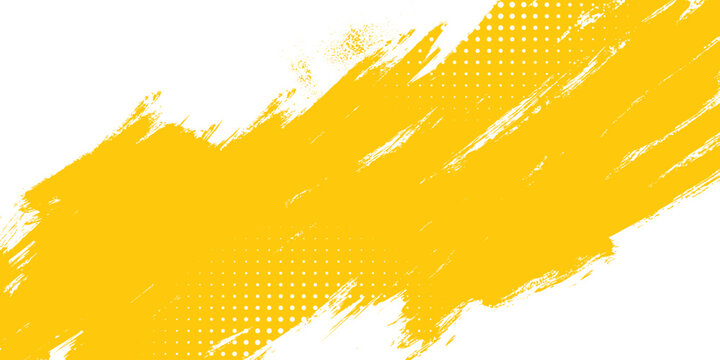Abstrac yellow grunge texture background with halftone effect