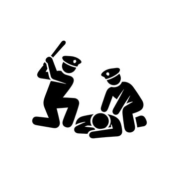 Excessive Police Force Abuse Icon