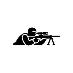 Obraz premium Law Enforcement Precision Sniper Icon