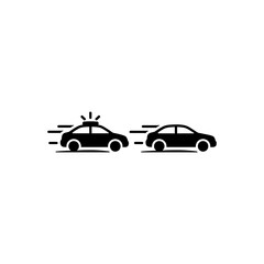 Fototapeta premium High Speed Police Pursuit Icon