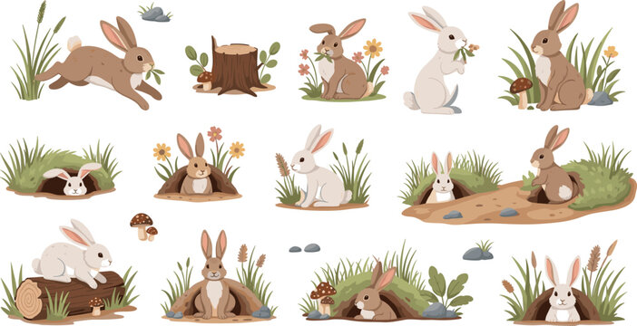 Cute Rabbit Burrows Burrows Images – Browse 278,298 Stock Photos, Vectors, and Video ...