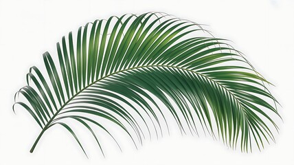Fototapeta premium palm leaf isolated on white background