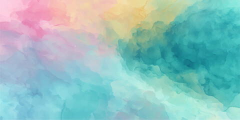 Abstract dreamy watercolor wash, the pastel color creates a visually stunning backdrop. This image embodies softness, serenity, and creativity, evokes feelings of tranquility. © Graph Rover