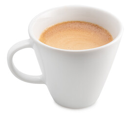 Fototapeta premium Cup of espresso coffee on white background. File contains clipping path.