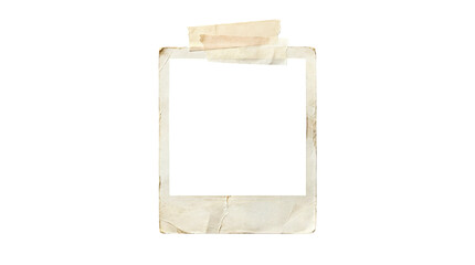 polaroid photo frame instant camera isolated on transparent background © Aura Graphics