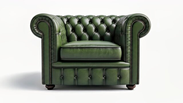 Green Leather Chesterfield Armchair Classic Couch Premium Leather Home Decor Interior Furnishing Switch Unlockdezign.jpg