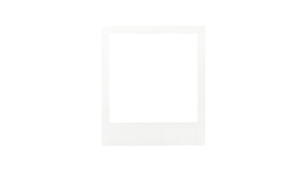 Blank polaroid photo frame on white background © StockSphere