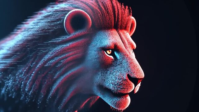 Digital lion profile