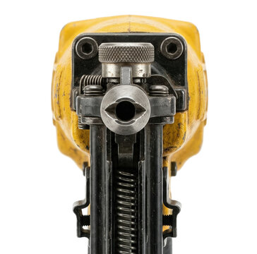 Front view of Cordless industrial nailer isolated on white background