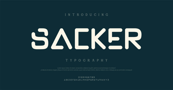 Introducing Sacker Typography Font Design