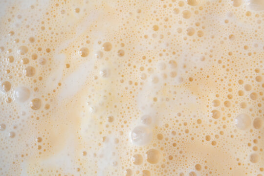 Coffee milkshake texture closeup