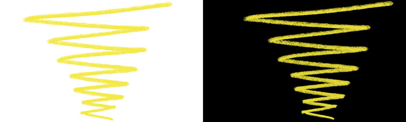 Yellow Spiral Comet Fireworks Trail Night Sky Dark Background © Zain