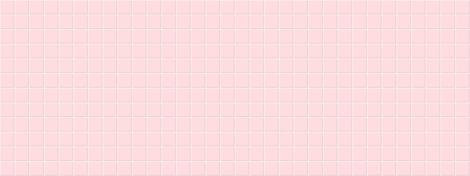 Tile checkered background with bathroom pink seamless and square mosaic pastel. Grid toilet vector with abstract banner pool and pattern ceramic white. Scene kitchen tile with texture wall.