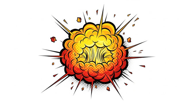 Explosion blast boom fire.