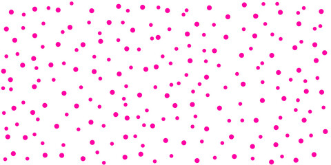 Minimal seamless pattern of tiny random dots forming a classic polka dot texture background. © Linda