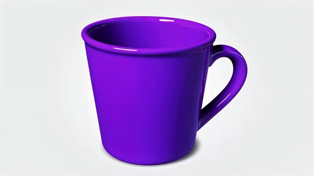 Purple mug close-up material