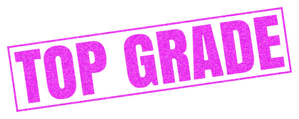 Pink rubber stamp on black textured background with purple hue