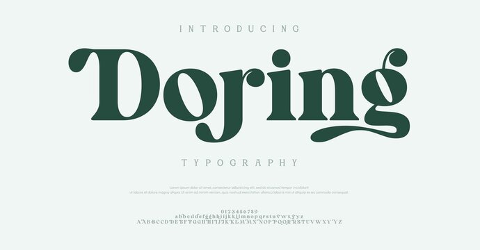An elegant introduction to the art of doring showcases ornate typography with a vintage aesthetic on a light background