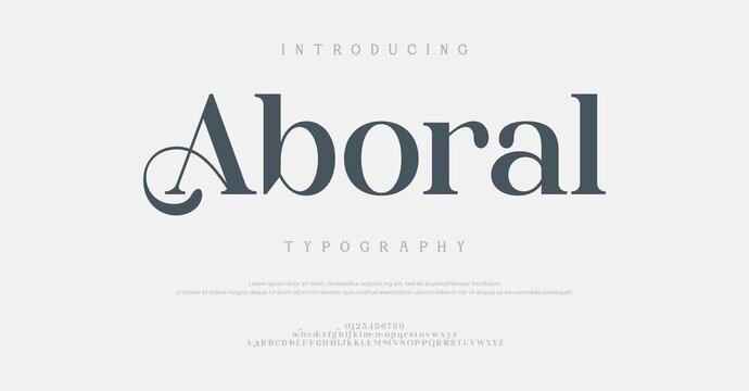 Introducing Aboral Typography Font Design