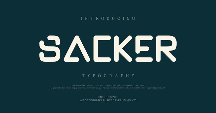 Introducing Sacker Typography Font Design