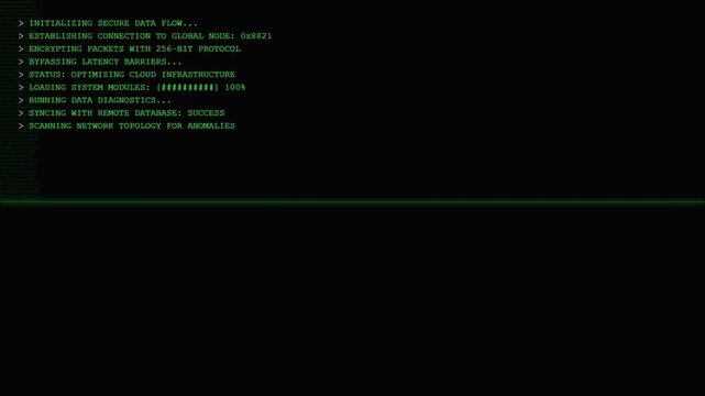 Secure Data Flow Initialization | Cybersecurity Encryption Process | Network Infrastructure Animation.