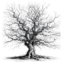 Fototapeta premium tree silhouette vector