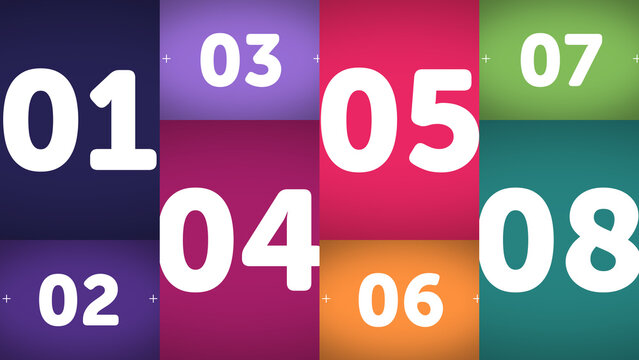 Multiscreen Layouts Position X8 &ndash; Dynamic Multi Display Animation, Moving Screen Panels Layout, Modern Video Wall Presentation for Media, Technology and Branding Showcase