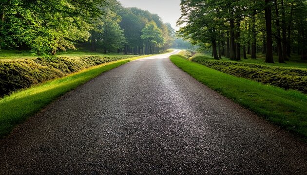 road in the park forest in wakefield