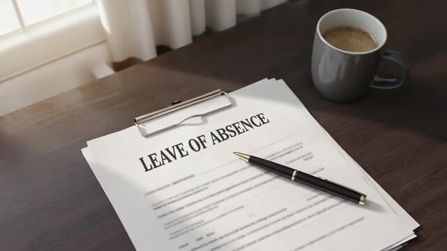 Leave of absence document.