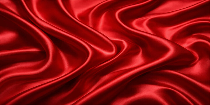 Red velvet fabric texture background vector