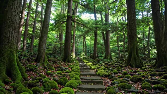 Slate Trail Landscape in the Forest