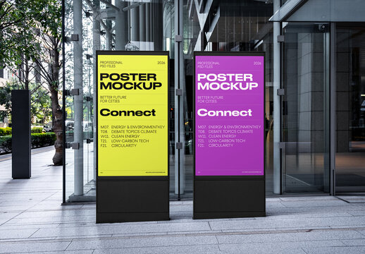 Double Citylight Mockups