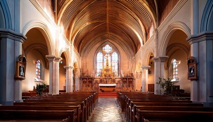 interior of the church and spiritual room