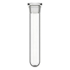 A clear laboratory test tube with a screw cap © Mdmohidulislam