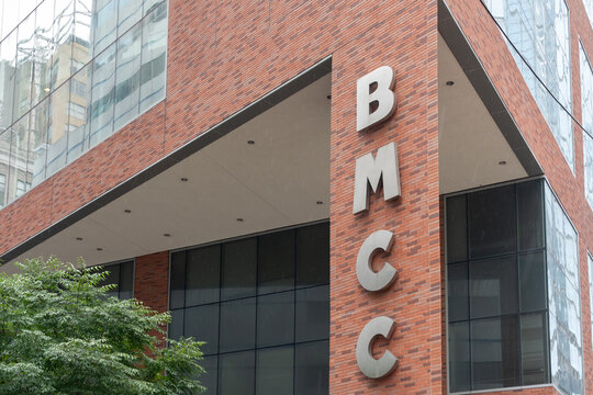New York City, USA - August 22, 2022: Borough of Manhattan Community College (BMCC) building in New York City, USA. BMCC is a public community college in New York City.