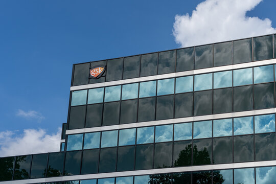 Warren, NJ, USA - August 23, 2022: GSK Consumer Healthcare office in Warren, NJ, USA. GSK plc is a British multinational pharmaceutical and biotechnology company.  