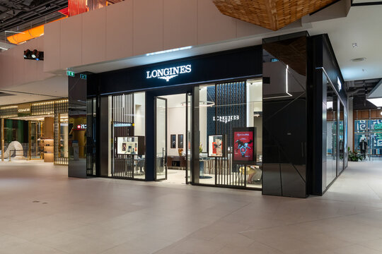 Bangkok, Thailand - March 1, 2026: Longines Boutique Watch store in a shopping mall in Bangkok, Thailand. 