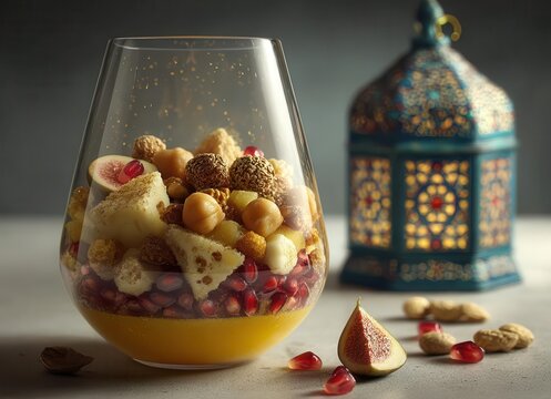 Qamar Al-Din, a Middle Eastern Ramadan Kareem drink, is crafted from rolled dried apricot paste and dried apricots