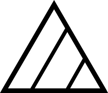 Permitted for bleaching without chlorine. Triangle with three diagonal lines inside. Information on the clothing label. Warning sign. Marking.