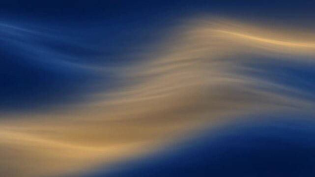 Elegant abstract background with flowing lines of blue and tan hues creating depth