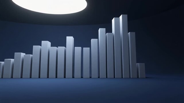 3D bar chart with light source.