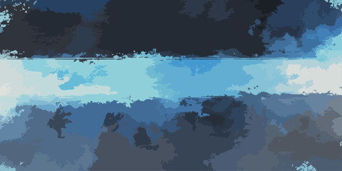 An abstract blue world map illustration featuring a global perspective of Earth's continents and countries for business travel and geography atlas applications © hossain