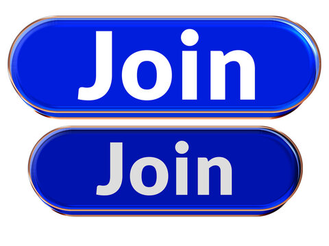 Join Button glossy blue gold UI call to action web interface
