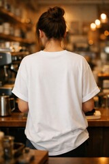 Casual cafe ambiance captured beautifully.